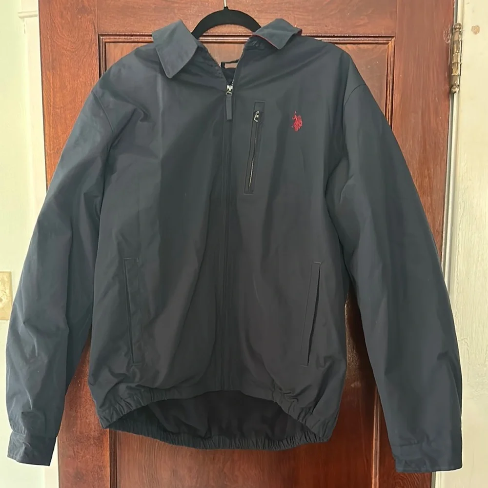 U.S. Polo Assn. Blue and Red coat for Stylish Protection - Picture 1 of 5
